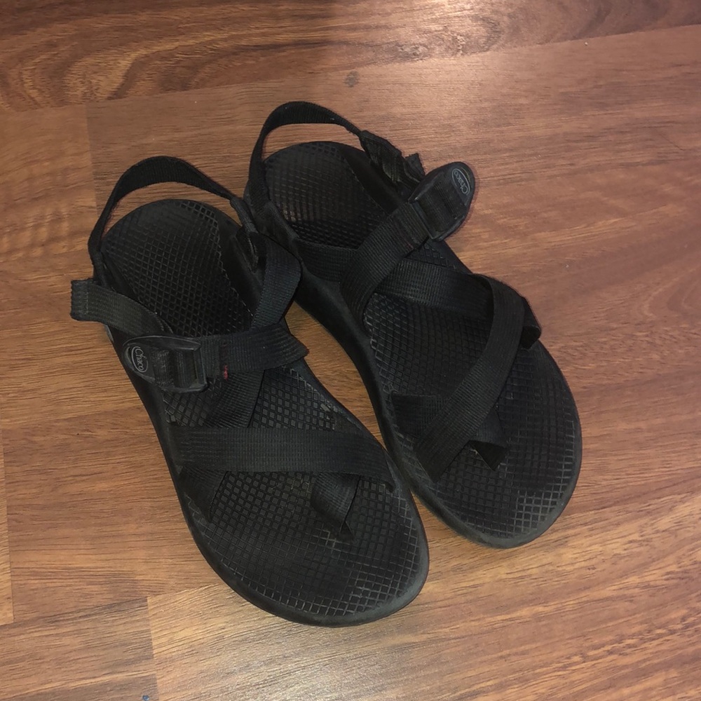 Black chacos sandals